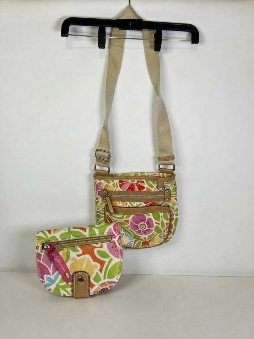 Lily Bloom Purse Wallet Crossbody Floral Colorful Handbag Adjustable Strap